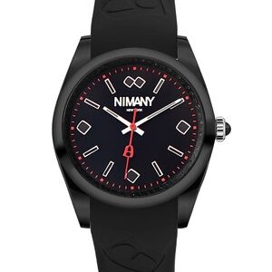 Designer Nimany Black and Red Unisex Watch